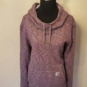 Burgundy Heather Cowlneck Carhartt Hoodie